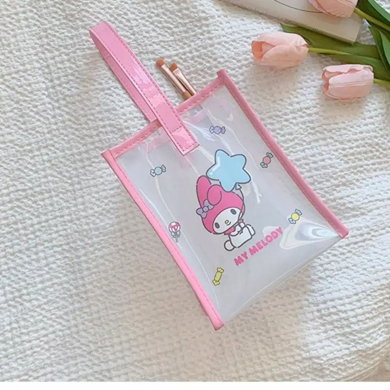 سانريو مرحبا كيتي بلدي ميلودي كورومي حقيبة يد حقيبة مستحضرات التجميل منتج رائج البيع منتج جديد Kawaii الكرتون في الهواء الطلق الحرم الجامعي الكبار #4