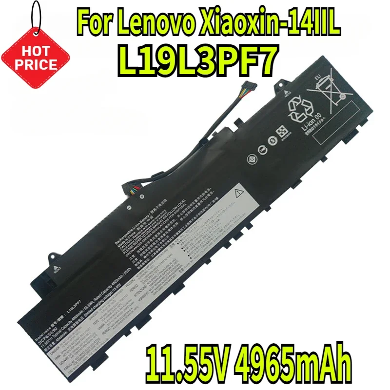 

11.55V 4965mAh for Lenovo L19L3PF7 Xiaoxin-14IIL 2020 L19M3PF3 L19M3PF4 Notebook Battery