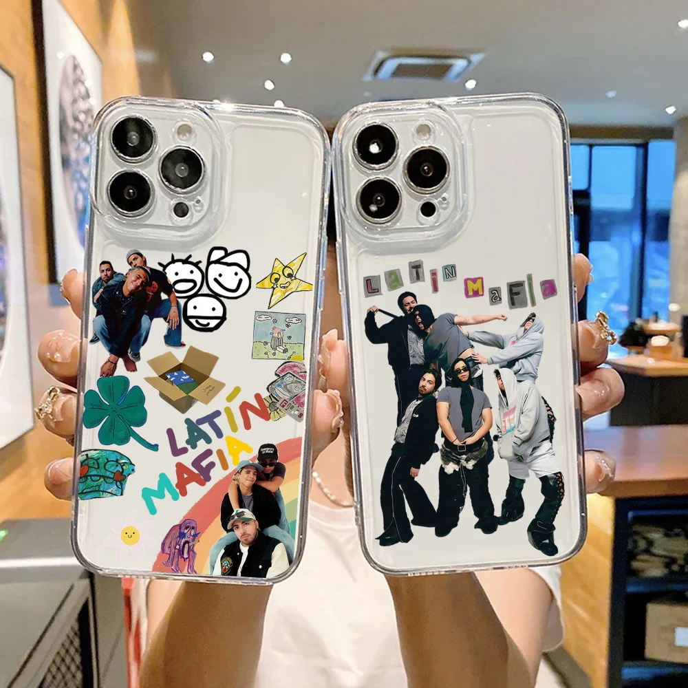 

Music group L-Latin M-Mafia phone case FUNDA For iPhone 12 11 13 14 15 16 17MINI Max Pro Plus Shockproof Soft Clear Back Cover