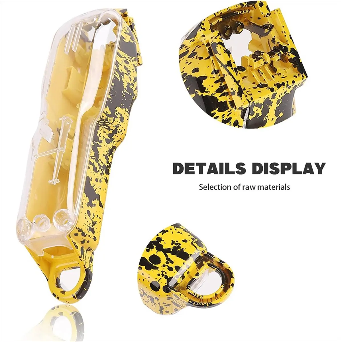 (A94Z) Kit Completo DIY de Carcaça e Capas para Máquina de Cortar Cabelo Wahl 5-Star Magic Clipper Sem Fio 8148, Sem Fio 8591 Amarelo