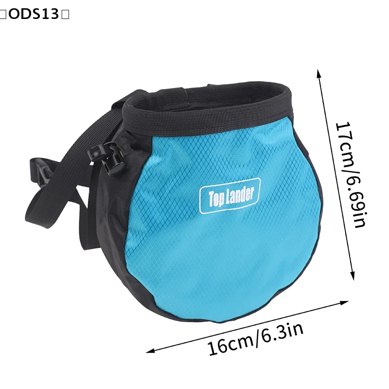 

〔ODS13〕Rock Climbing Chalk Bag Adjustable Waist Belt with Pocket for Gym Weight Lifting Bouldering