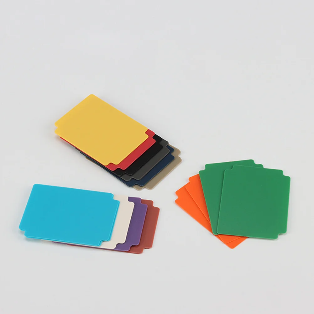 

24Pcs Plastic Card Dividers Multicolor Frosted Design for Trading Index Cards Divider Organizer Storage Accessories