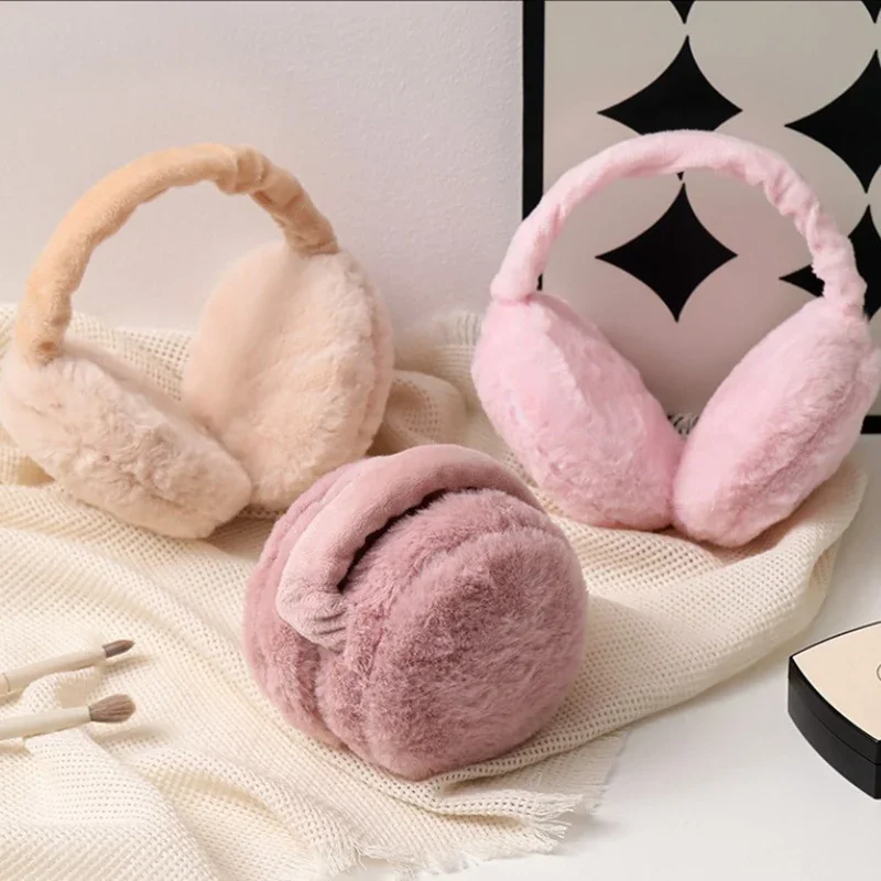 

1PC Outdoor Earmuffs Women Men Ear Warmer Plush Adjustable Foldable Ear Muffs Earflap Earmuffs Ear Cover for Winter Accessories