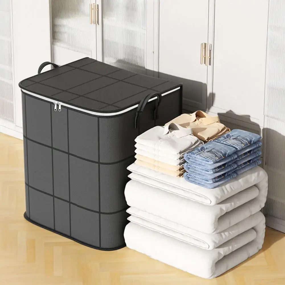 Storage Bags for Clothes Foldable Bedding Organizer Containers Moving Storage Bin with Reinforced Handles Foldable for Bedding