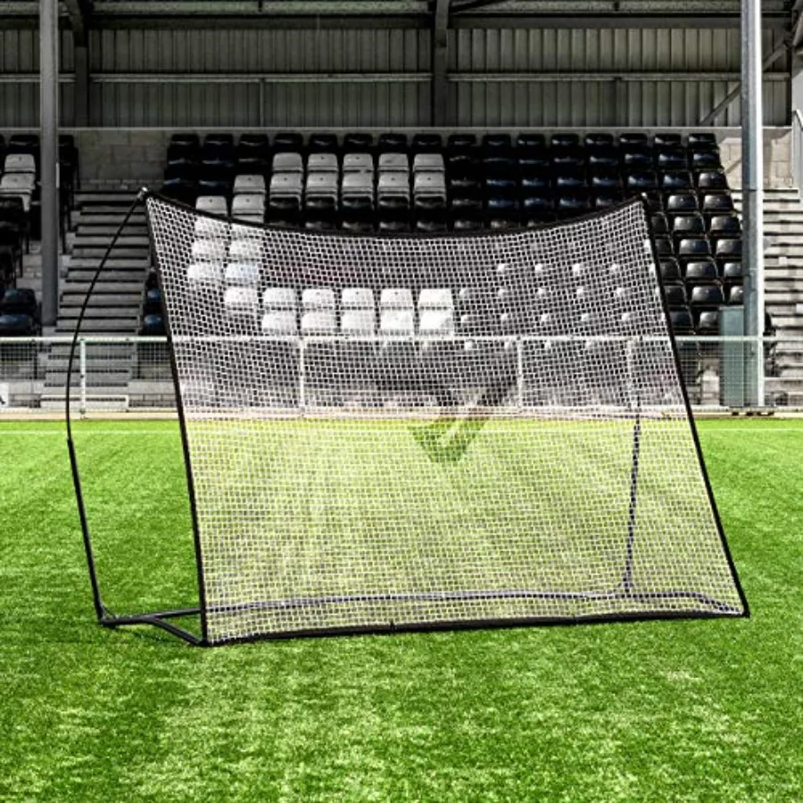 

Pop-Up Soccer Rebounder Net 8ft x 6ft – Portable Football Rebound Trainer with Fiberglass Frame, Quick Setup Soccer Passing & Shooting Practice Net with Carry Bag