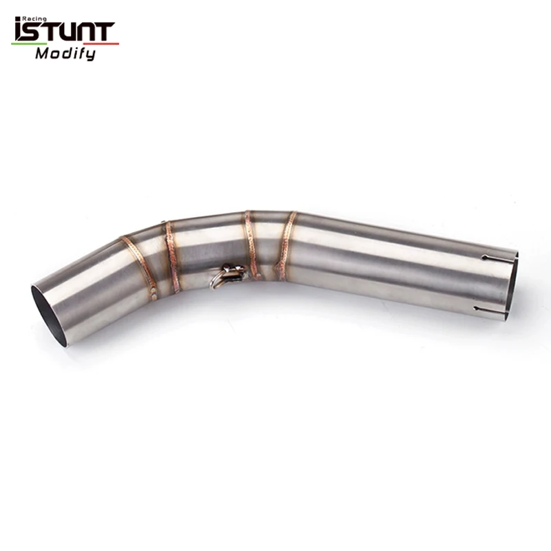 Slip On For  Voge 300 AC Motorcycle Exhaust Muffler Modify Escape Moto Stainless Steel Middle Link Pipe Connect 51mm Muffler