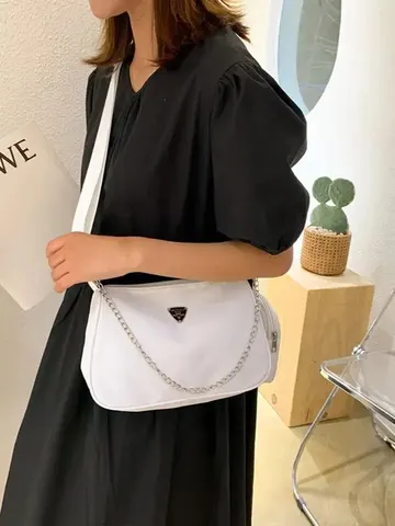 Nylon Crossbody Bag For Women Fashion Portable Casual Underarm Bag Students Cross Body Bag