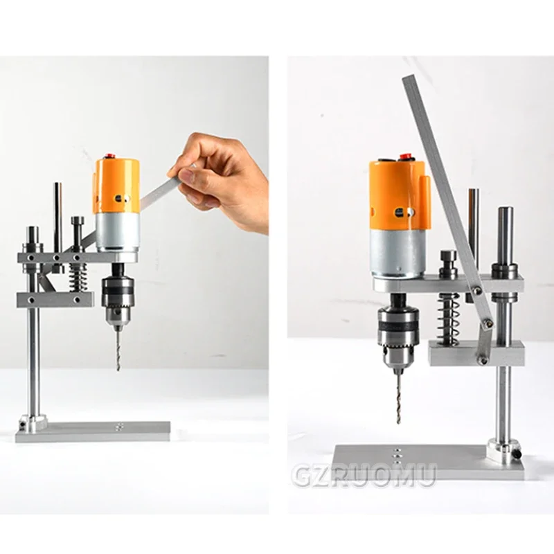 Mini Bench Drill Desktop Portable Mini Electric Drill Variable Speed Drilling Machine B12 Drill Chuck Wood Drilling PCB Drilling