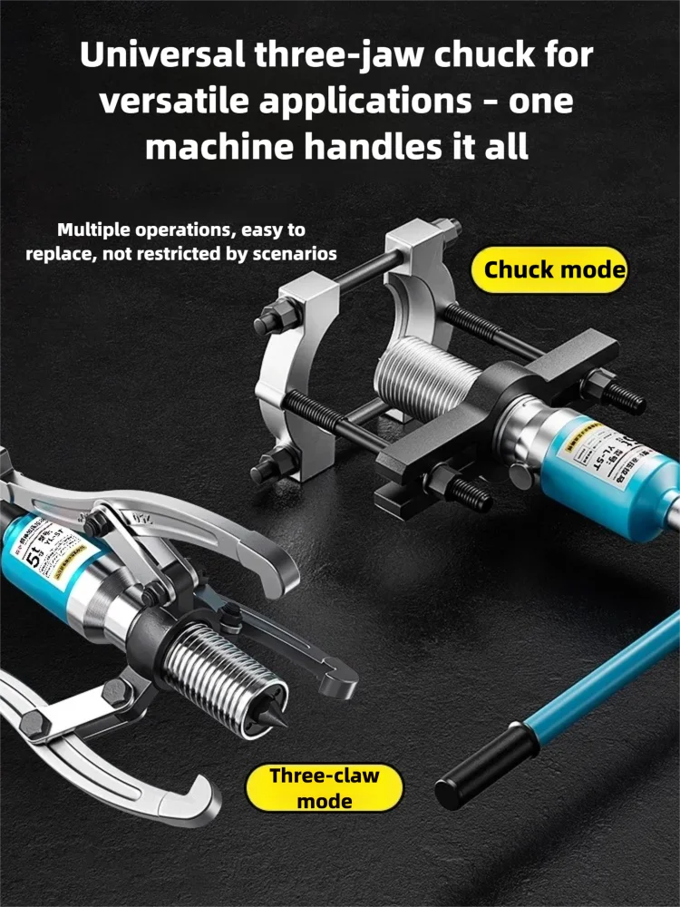 10 Ton Hydraulic Puller Multi Functional Chuck Type Bearing Pulley Gear Removal Tool