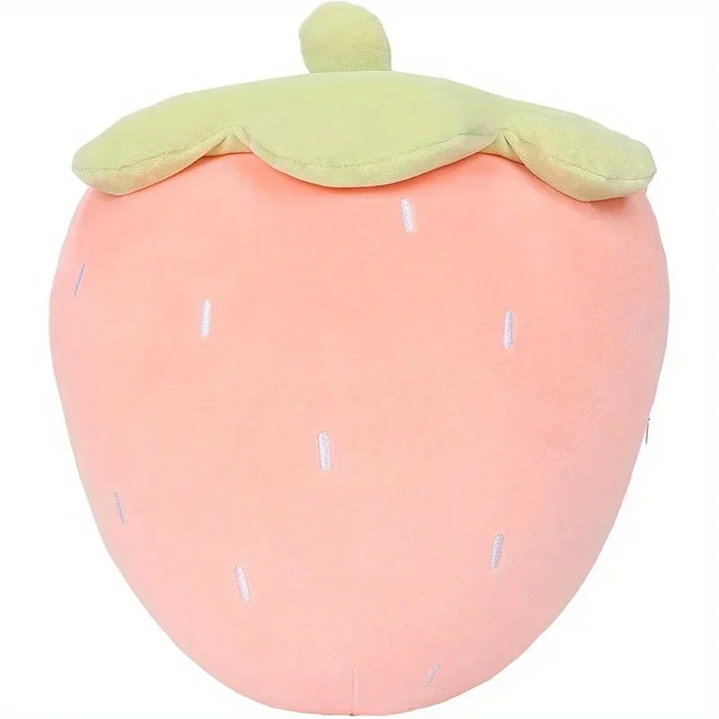 2pcs/set (small+large)Strawberry Plush Toy Cute Pillows Round Strawberry Stuff Strawberry