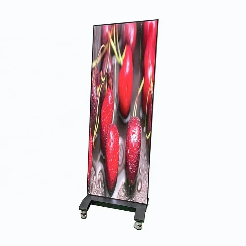 Hot Sale P1.25 P1.56 P1.87 Portable Smart Advertising Player Led Screen Indoor Poster Display for Shopping Mall