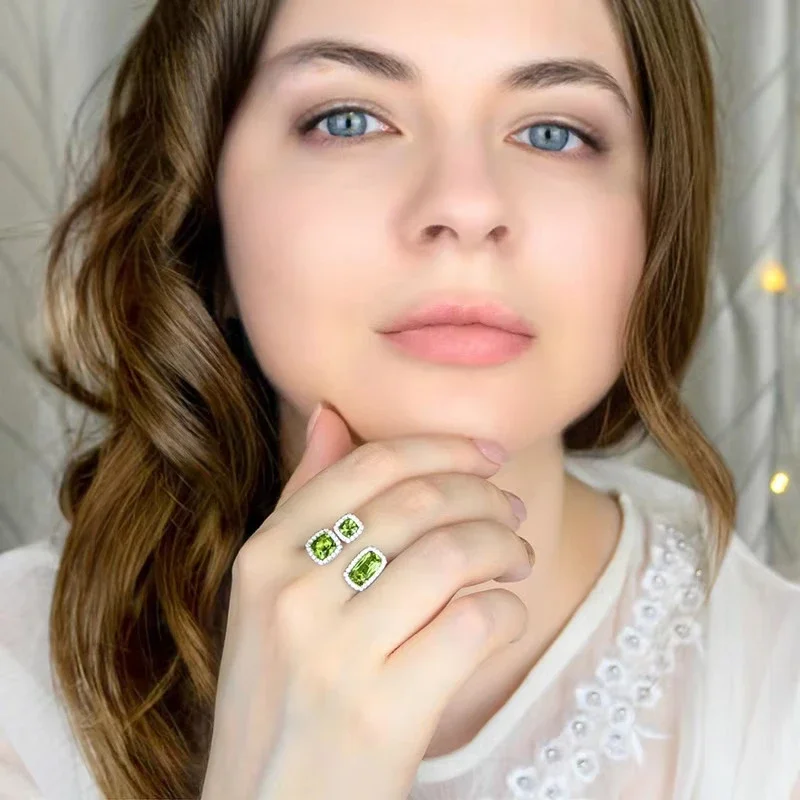 FCGJHW Zultanite S925 Sterling Silver Ring Faced Created Sultanite Stone Color Changes Special Style for Rings Gifts 2026