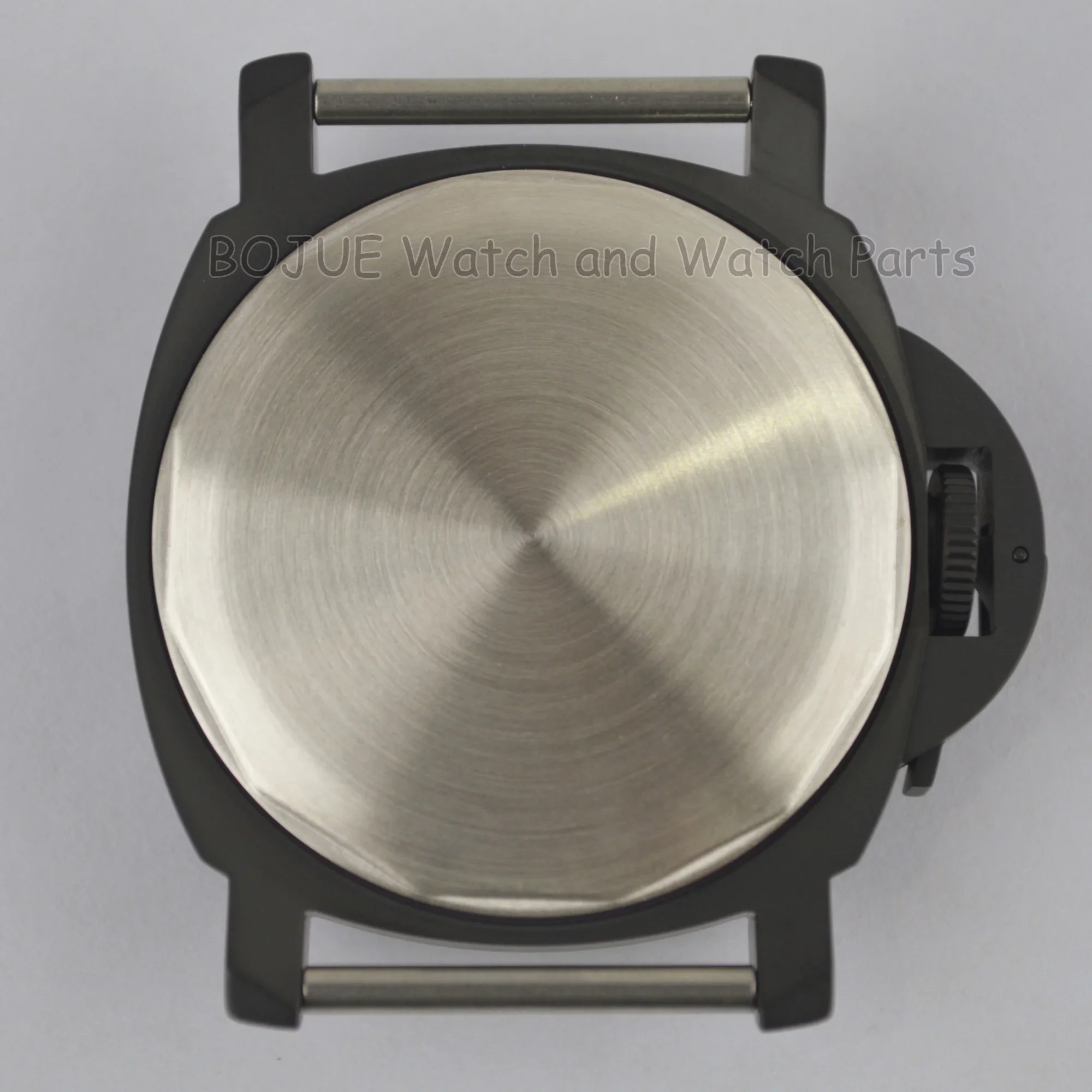 44mm Stainless Steel Watch Case Vintage Retro Sapphire Glass for PAM 5218 Crown Guard 6497/6498/ST3600 Mechanical Movement Parts