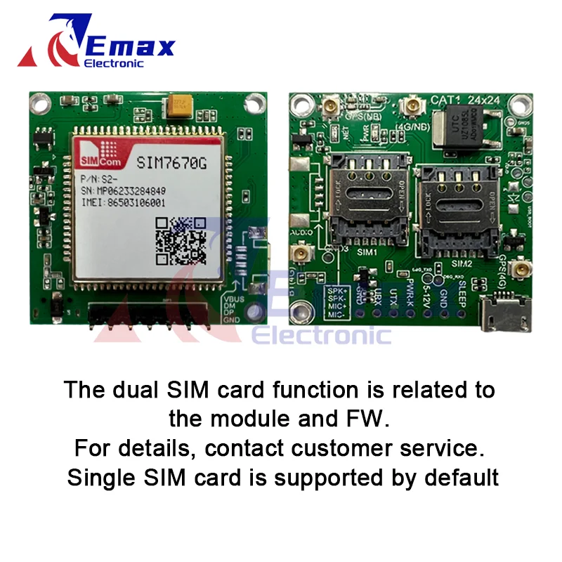 SIMcom SIM7670G материнская плата SIM7670G макетная плата LTE CAT1 + 4G + фонарь с GPS антенной