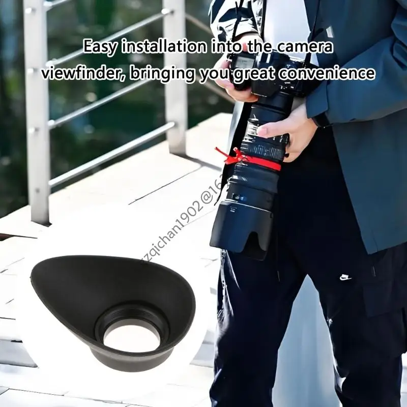 X7AB Camera Eye Cup 19mm Viewfinder Protector Soft Silicone Eye Pad Shock Absorbing Design Suitable for D700 D800 D3X D2X D2H