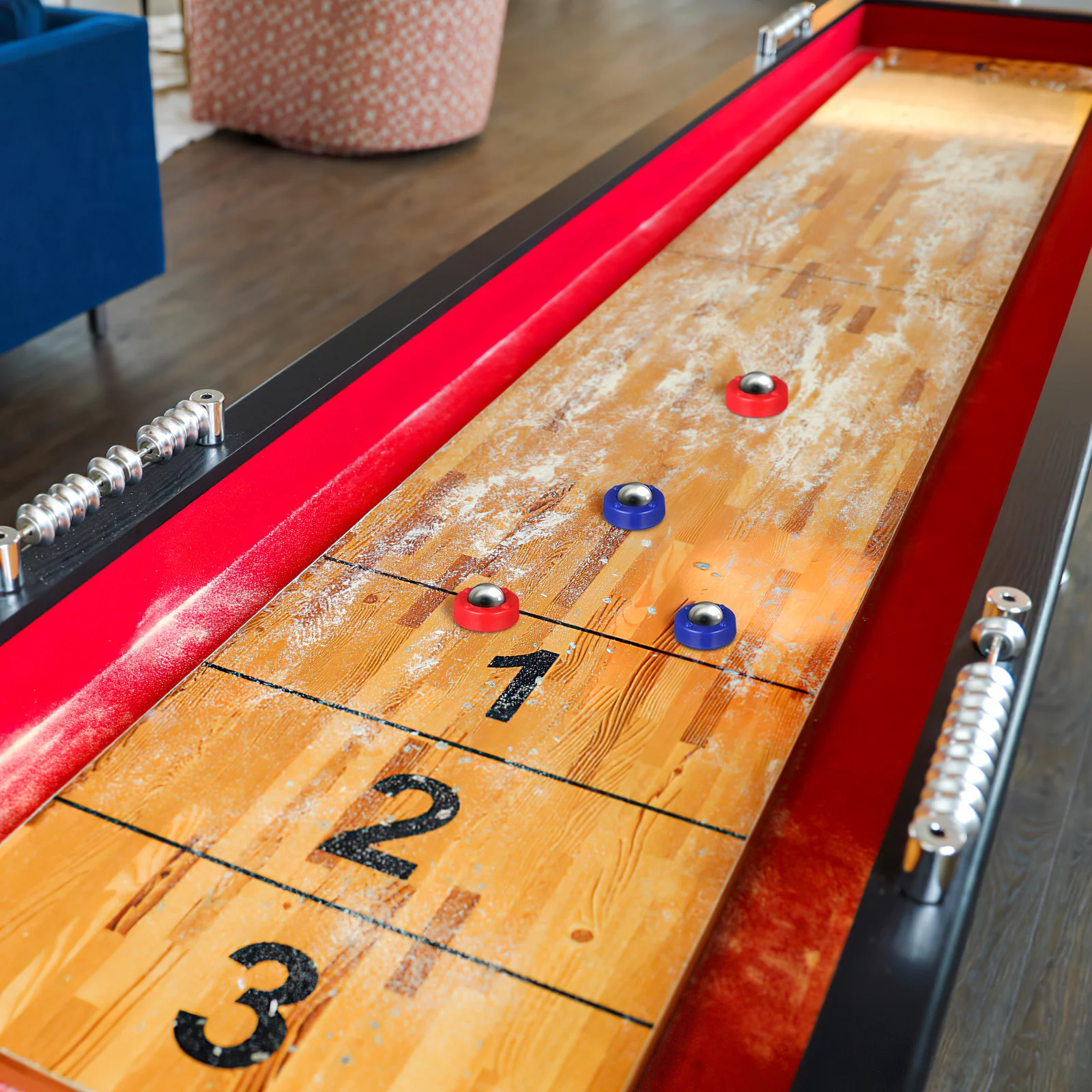 

16pcs Sand Fox Balls Premium Plastic Steel Tabletop Rolling Beads For Shuffleboard Replacement Sliding Balls Supplies