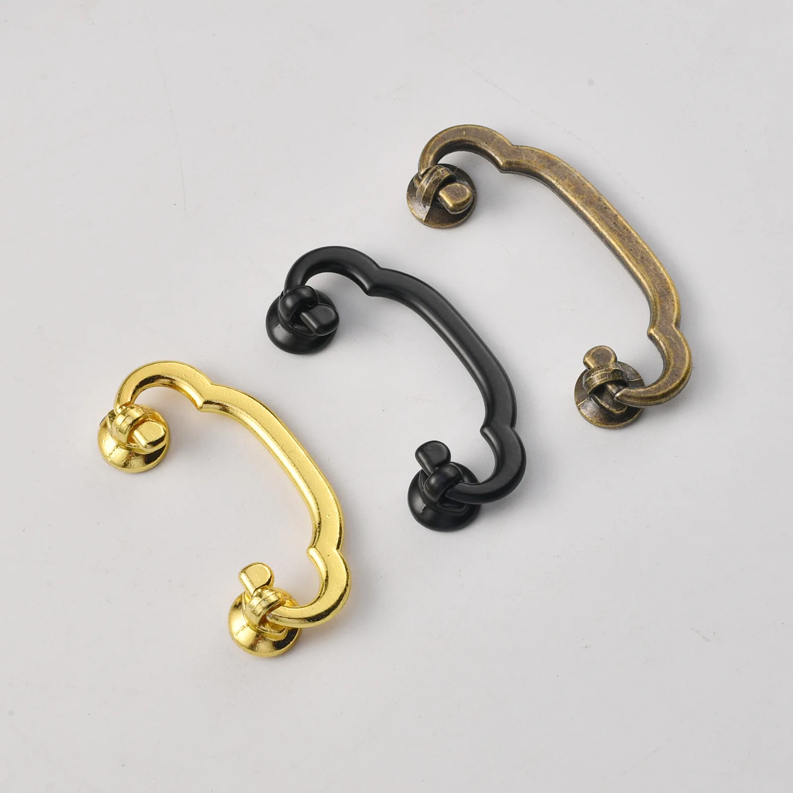 New Chinese antique zinc alloy drawer cabinet wardrobe handle cabinet door handle jewelry box handle
