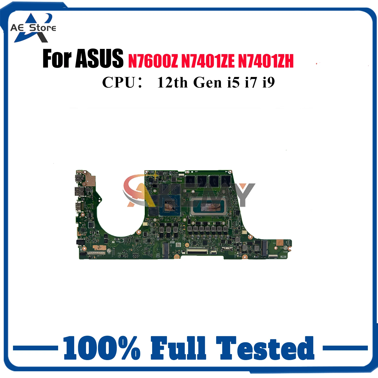 

N7401ZC Laptop Motherboard For ASUS Vivobook N7600Z N7401ZH K6500Z N7401ZE N7401Z K6400Z Mainboard With 12th Gen i5 i7 i9 fast