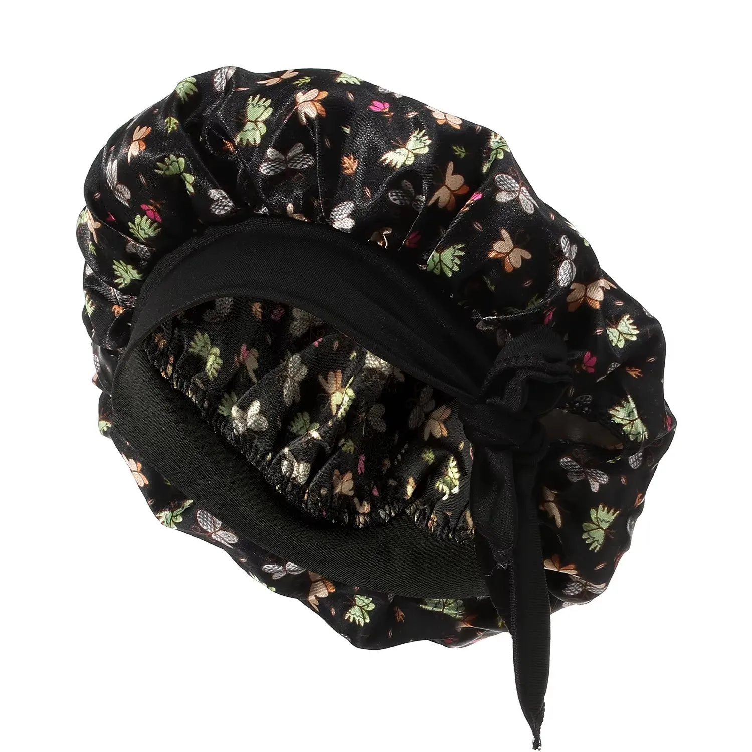 Satin-Mütze für Baby-Haarpflege, Nachtschlaf, Seidenmütze, Mütze für Neugeborene, Mädchen, Kinder, Schlafmütze, Mütze für Kinder, Kochmütze – Detail 7