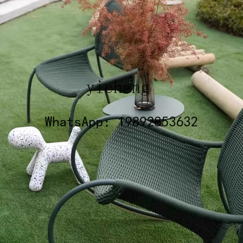 LYY شرفة كرسي الترفيه أريكة في الهواء الطلق الروطان الترفيه فناء شرفة كرسي متأرجح طاولة حديقة مقاوم للماء الشمس