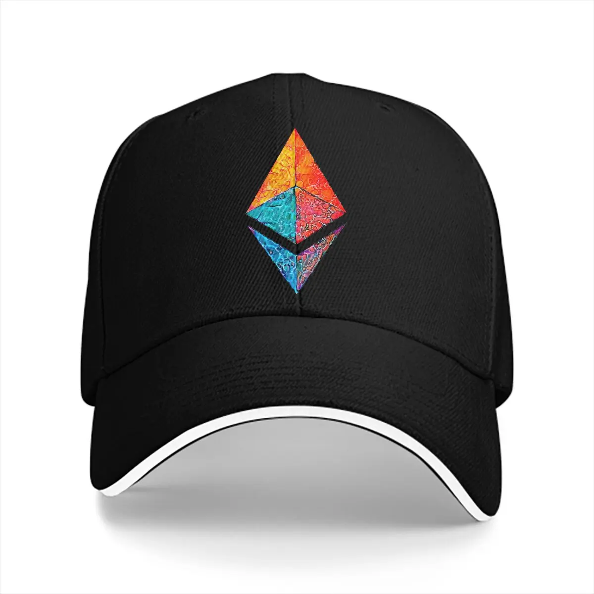 Caustic Acid ETH Crypto Etherium Baseball Cap Men Hats Women Visor Protection Snapback Cryptocurrency Caps