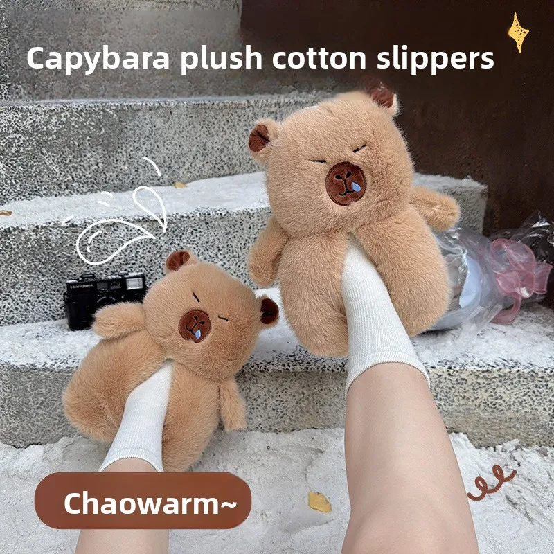 chinelos-de-algodao-com-estampa-de-capivara-fofos-para-mulheres-outono-inverno-sola-macia-quentes-antiderrapantes-confortaveis-para-uso-domestico