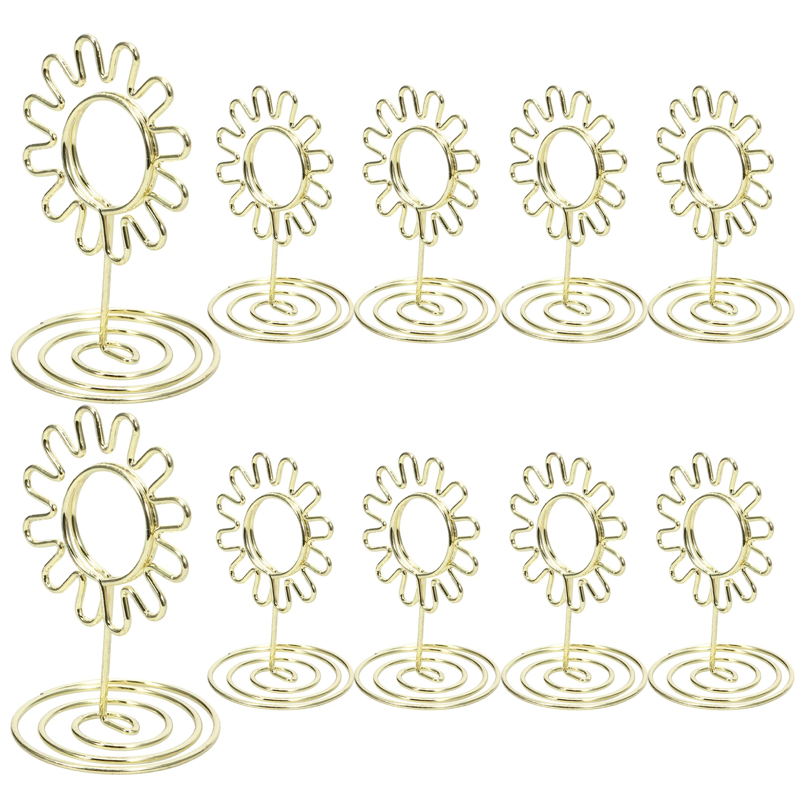 

10pcs 50mm Tulip Card Holder Memo Clip Table Number Stands Place Card Holder Photo Clips Floral Base Birthday Wedding Party