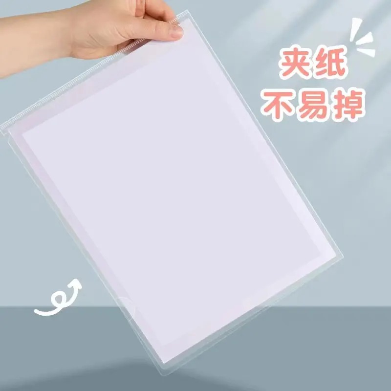 10pcs New L Shape Plastic A4 Transparent Clear File Folders Document Envelope Wallet Files Storage Bag Contract Protective Cover