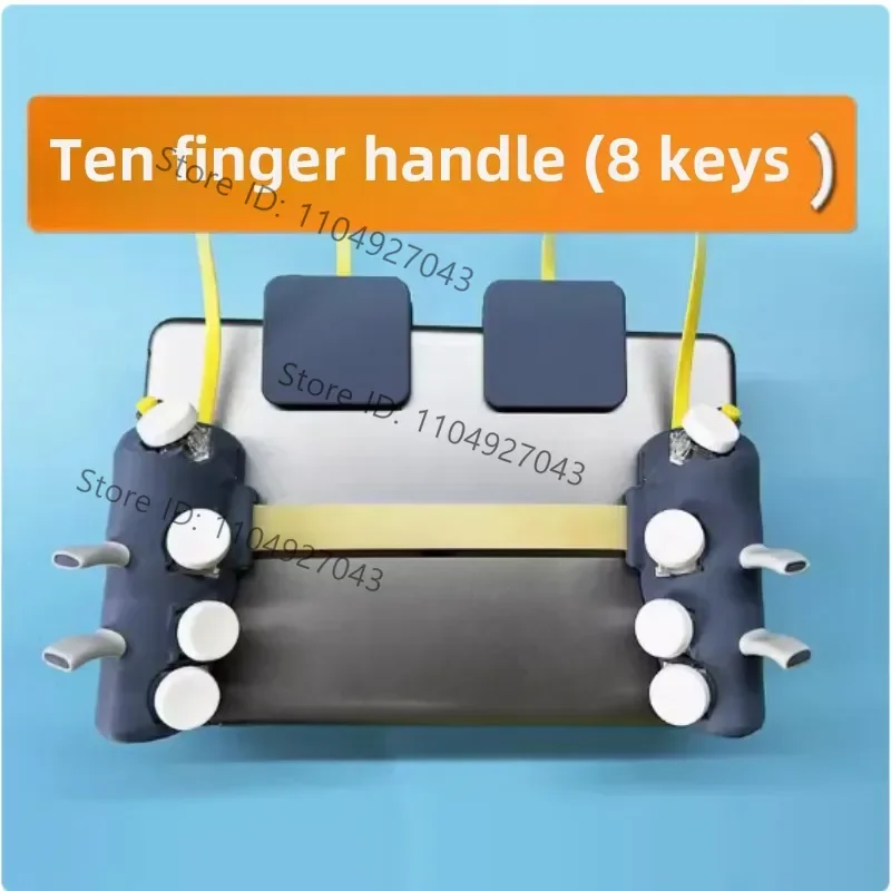 Tablet Game Handle Controller 8 Buttons 10 fingers  Pulse Continuous Shooting  Gamepad for Ipad