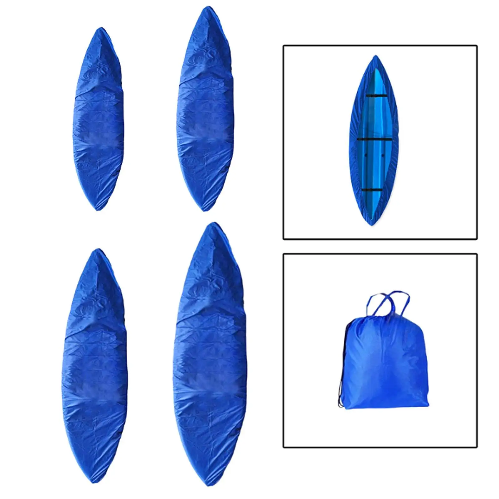 Kayak Cover Canoe Rain Cover Portable Versatile Outdoor Storage Waterproof Sun Protection Boat Cover for Water Sports Outdoor