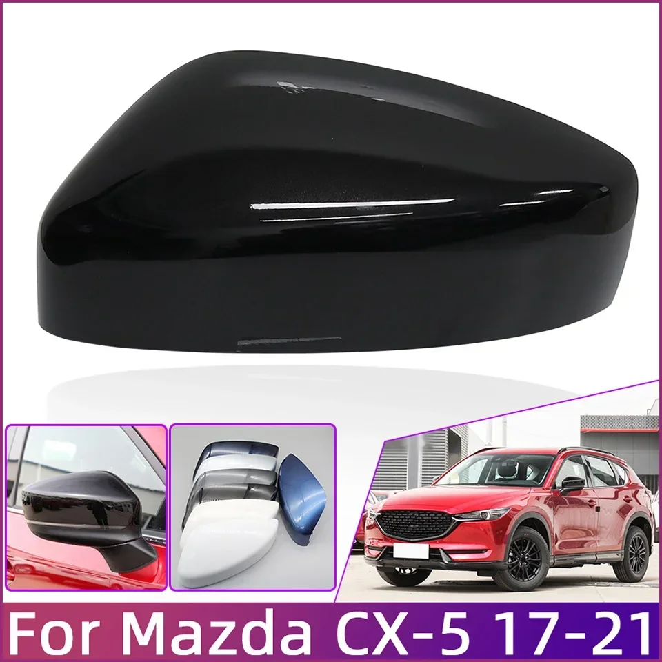 Door Outer Rearview Cover Shell Lid Wing Rearview Side Mirror Housing Cap For Mazda CX5 CX-5 KF 2017 2018 2019 2020 2021