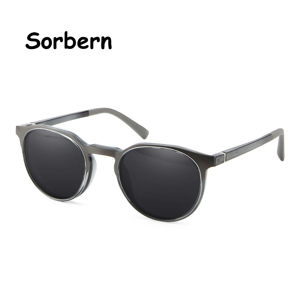 Trendy Runde Magnetische Polarisierte Sonnenbrille Für Frauen Mens Brille Rahmen Rezept Brille Magnet Sonnenbrille Shades Uv400