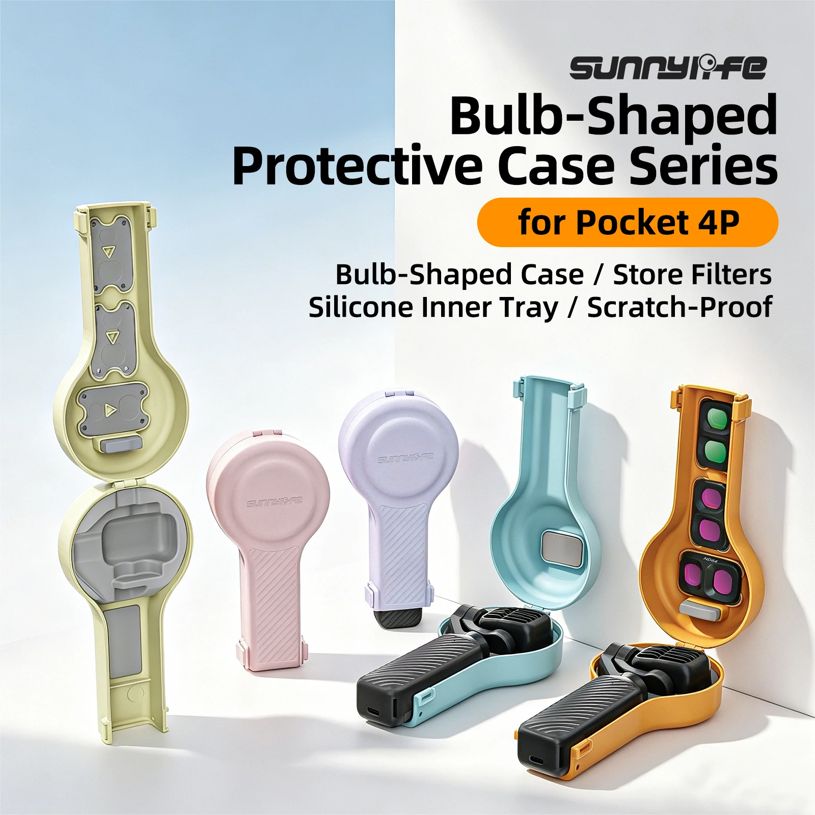 Gimbal Protective Case for DJI OSMO Pocket 4 Pro Full-Coverage Shock-Resistant Case Hard Case Protector for DJI Osmo Pocket 4P