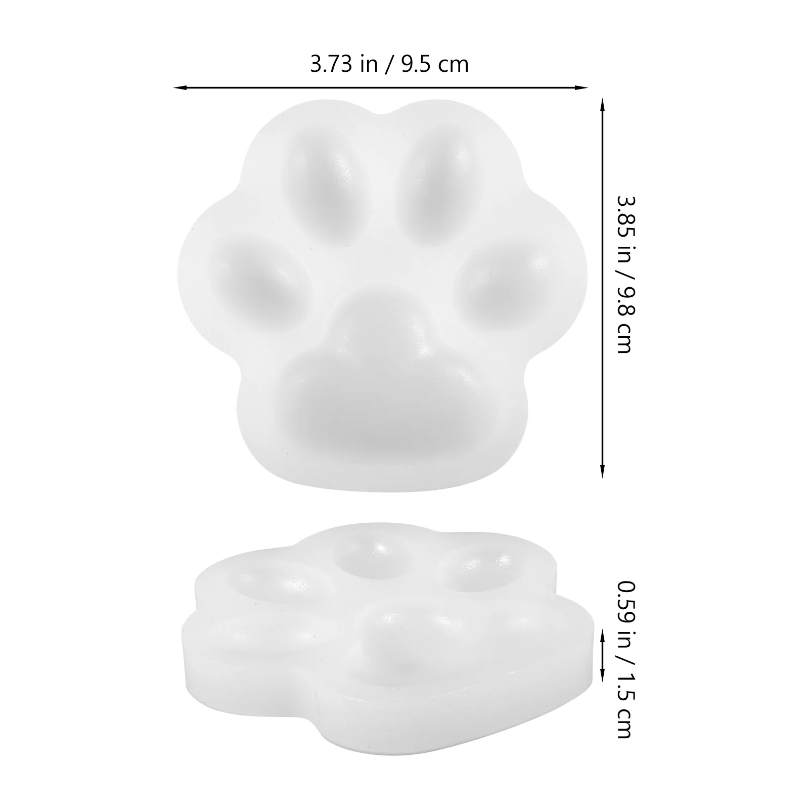 Cat Paw palet warna silikon palet Cat air untuk lukisan akrilik campuran nampan minyak nampan mencampur silika Gel