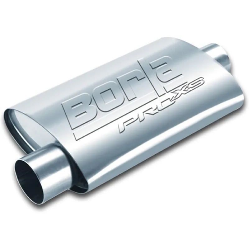 

BORLA 40359 ProXS Universal Performance Muffler 3" Offset Inlet / 3" Center Outlet 14" Long body 19" Overall Length Un-Notched N