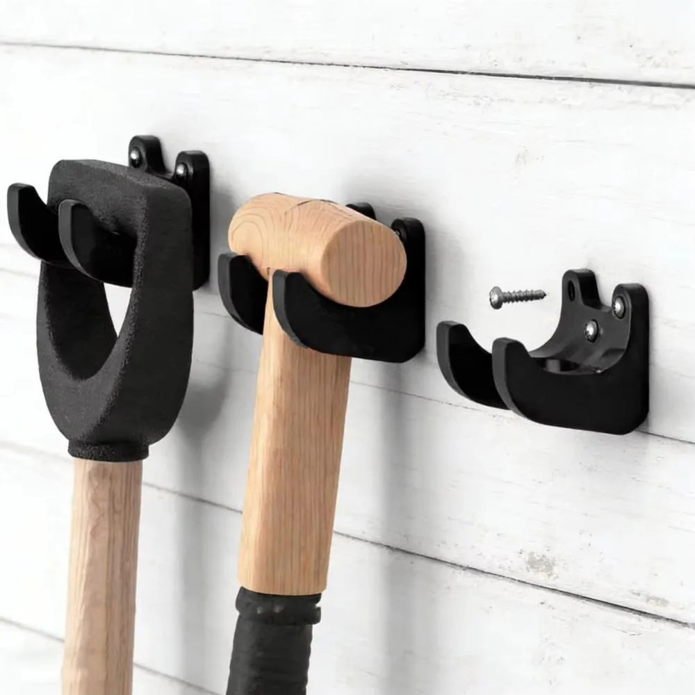 Wall Mount Garden Tool Hanger Plastic Multifunctional Storage Tool Organizer 35MM Diameter Gardening Tool Storage Rack