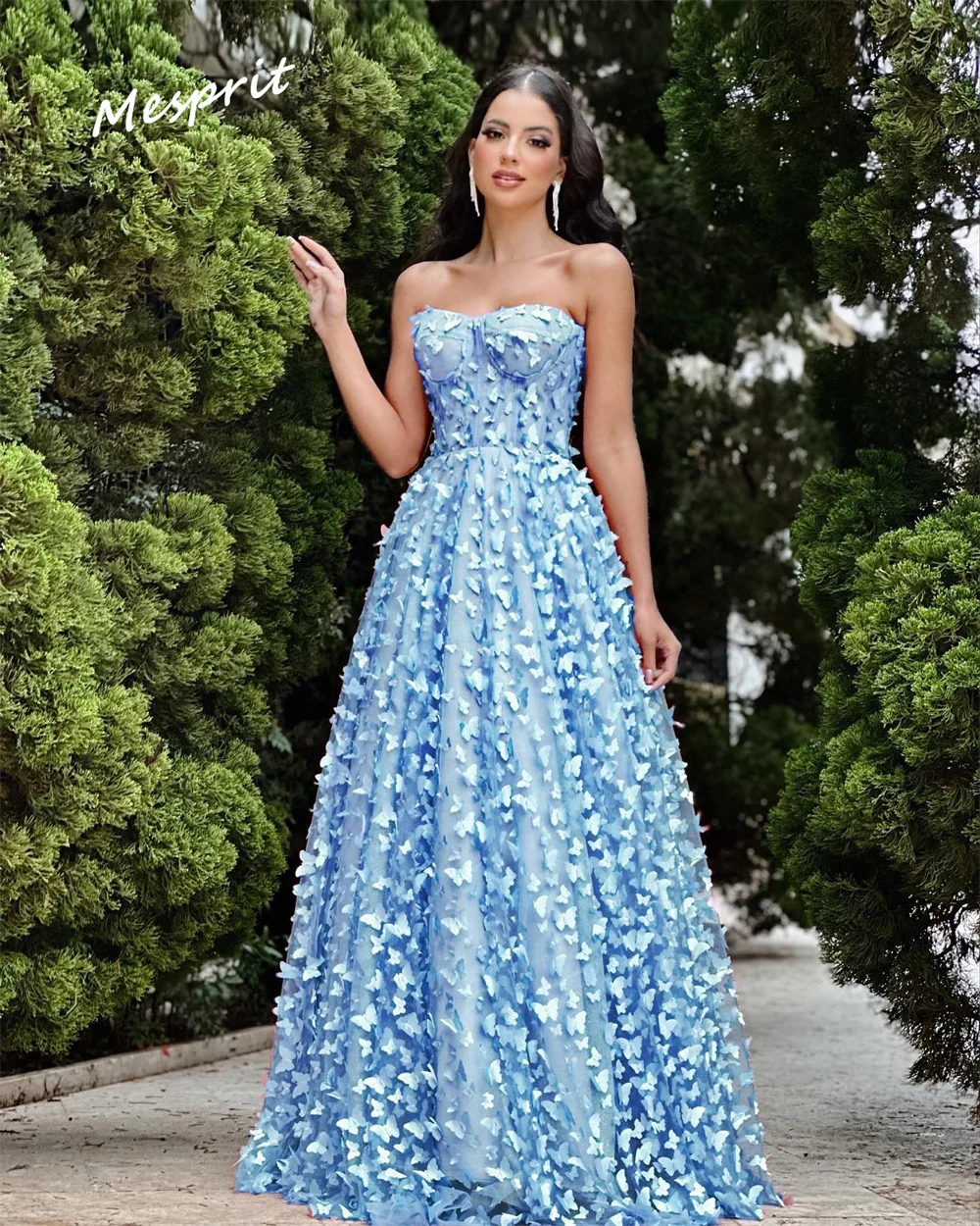 Jiayigong Sparkle A Linha Até O Chão Vestidos, Drapeado Applique Tulle, Alta Qualidade Querida, Personalizado, Requintado