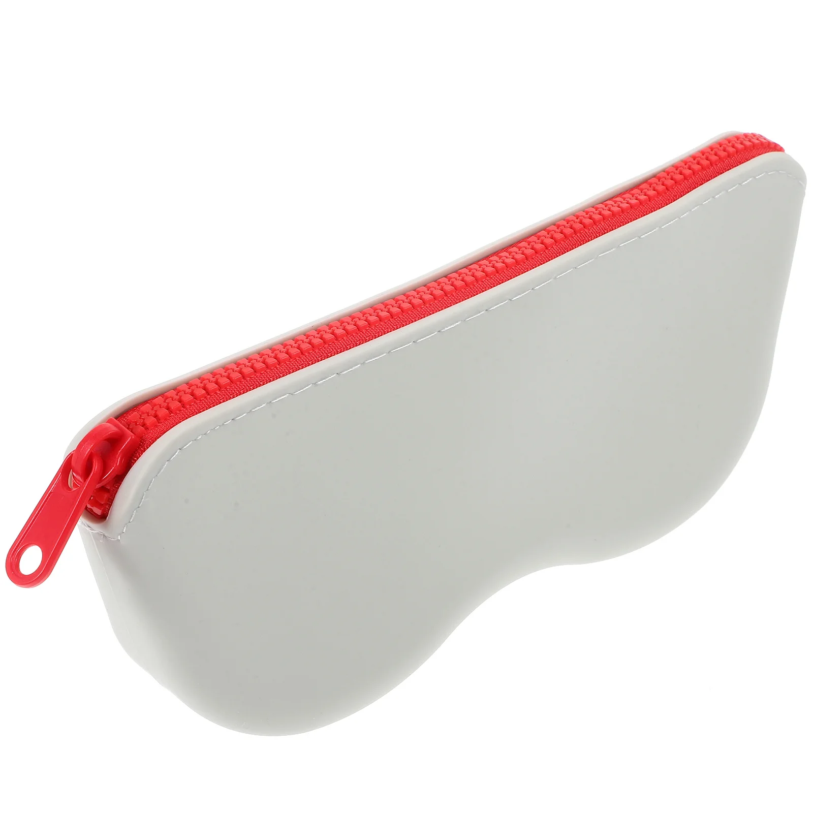 

Silicone Eyeglass Case Zipper Closure Compact Travel Glasses Pouch Sunglasses Storage Bag Reading Glasses Holder