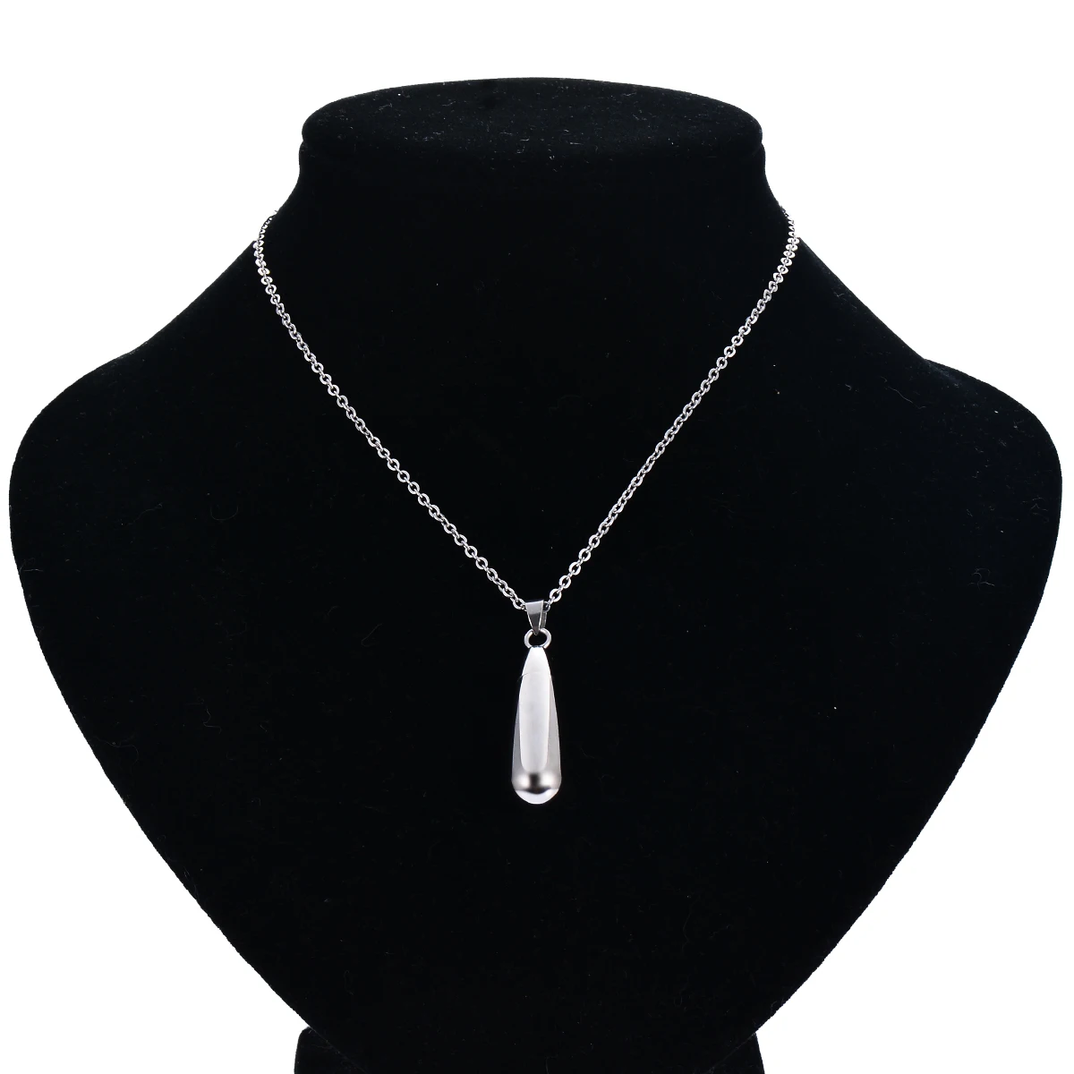 1pc Tear Drop Keepsake Ashes Urn Pendant Memorial Heart Necklace with Screw Open and Close Cremation Jewelry