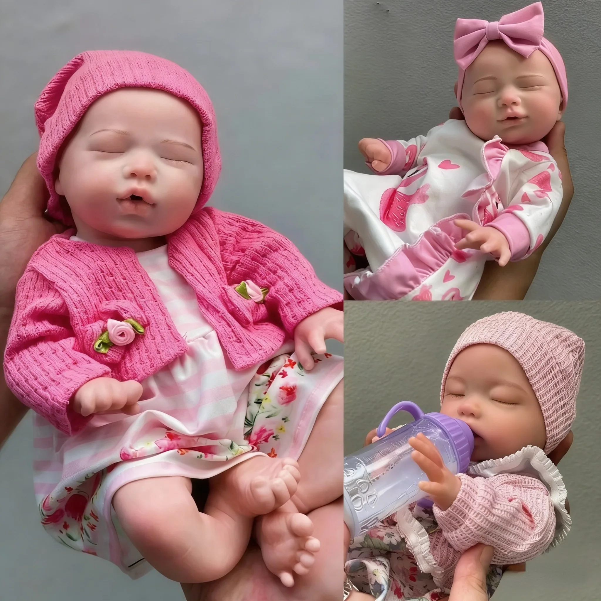 

Aizwa1 13 Inch Handmade Silicone Reborn Girl Baby Doll Handmade Soft Touch Bebe Newborn Baby Doll For Birthday Gifts