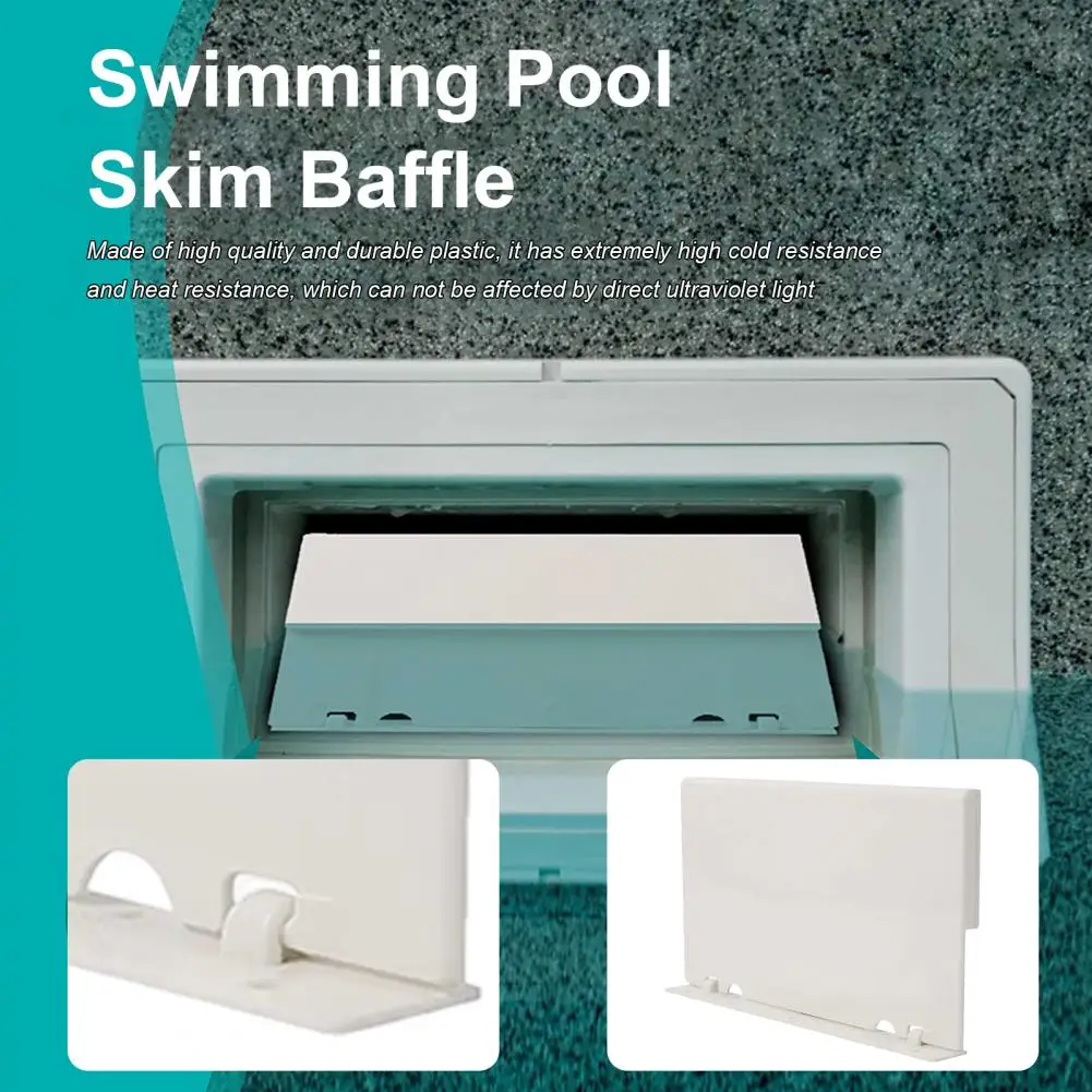 Skimmer Baffle Professional Replacement PVC Skimmer Gate Weir Baffle Swimming Pool Cleaning Tool Home Accessories Anti-Sunlight