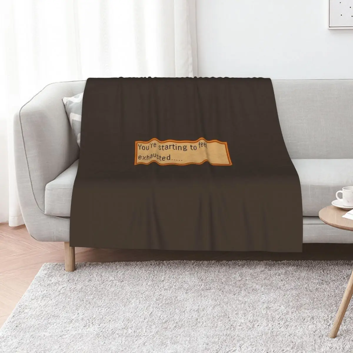 Exhausted - Stardew Throw Blanket Luxurious Soft Blanket Holiday Gift for Family