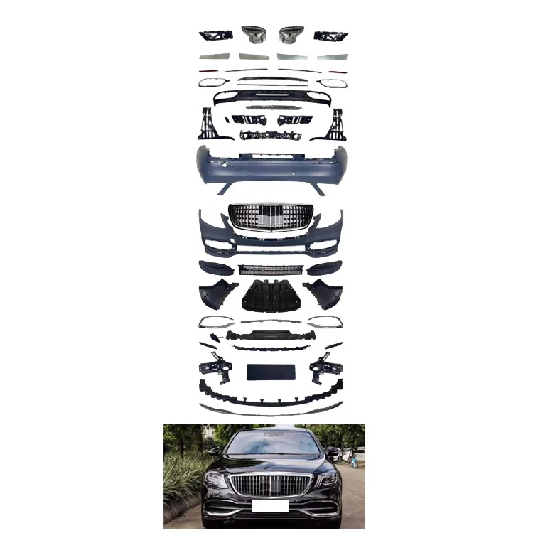 

Flying Wing Car Accessories Style Front Rear Bumper Grille Body Kits For W222 2018-2020