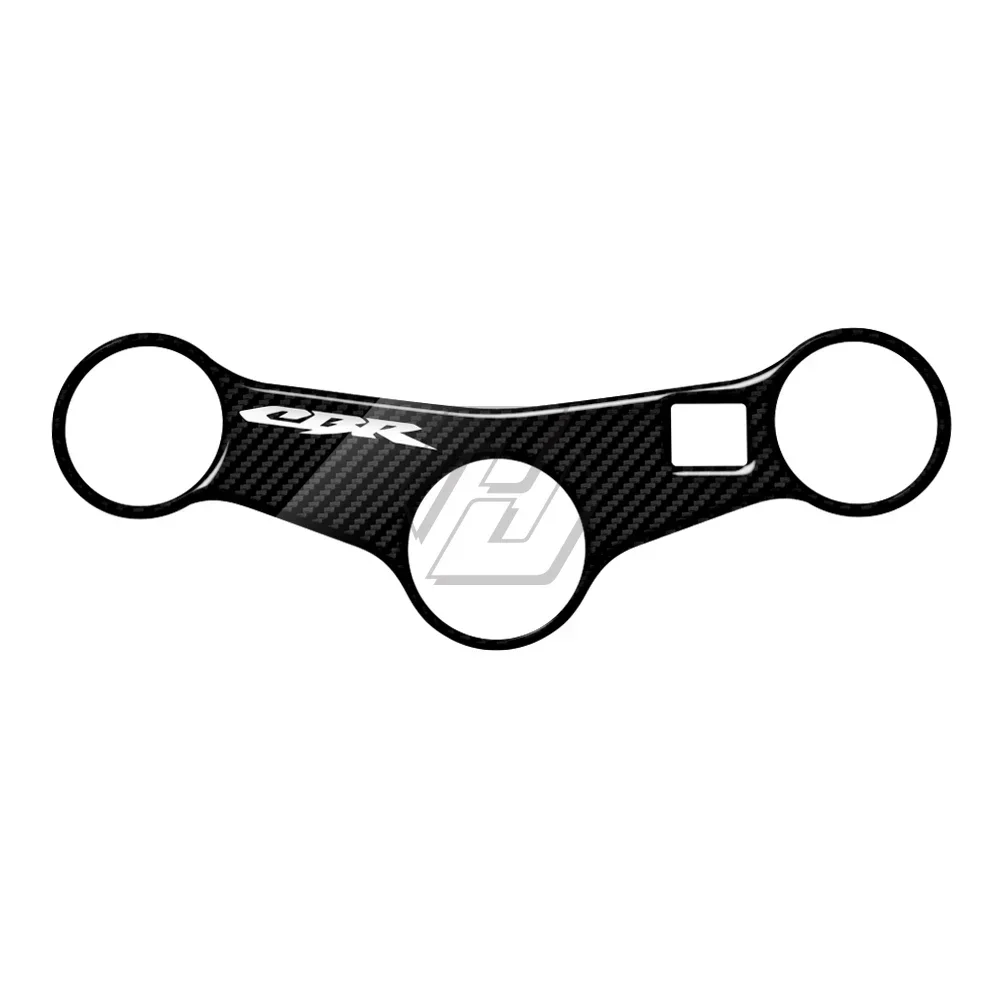 Untuk Honda CBR900 1996-1997 Stiker Garpu Depan Sepeda Motor 3D Pelindung Kuk Tiga Atas Tampilan Karbon