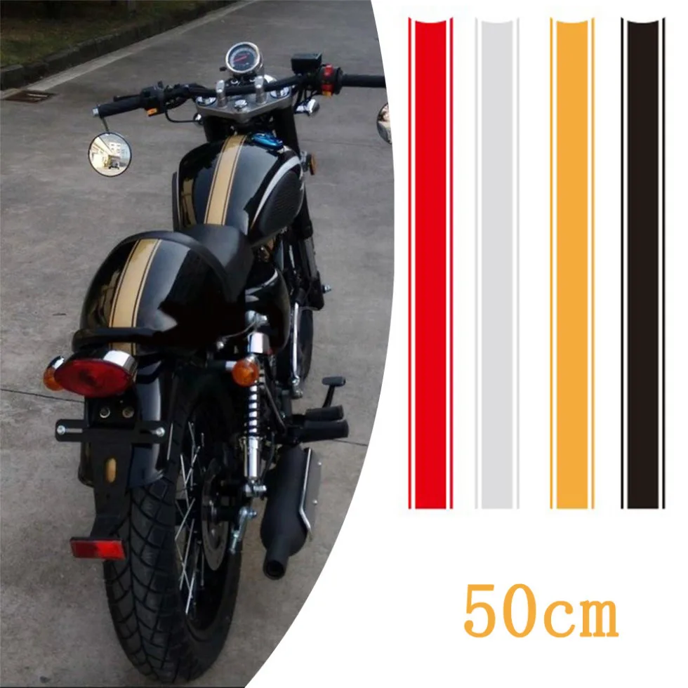 

1pc Motorcycle Tank Decorative Strip Motorcycle Body Slim Strip Sticker Universal Motorcycle Badge Decal Motorbike Accessories