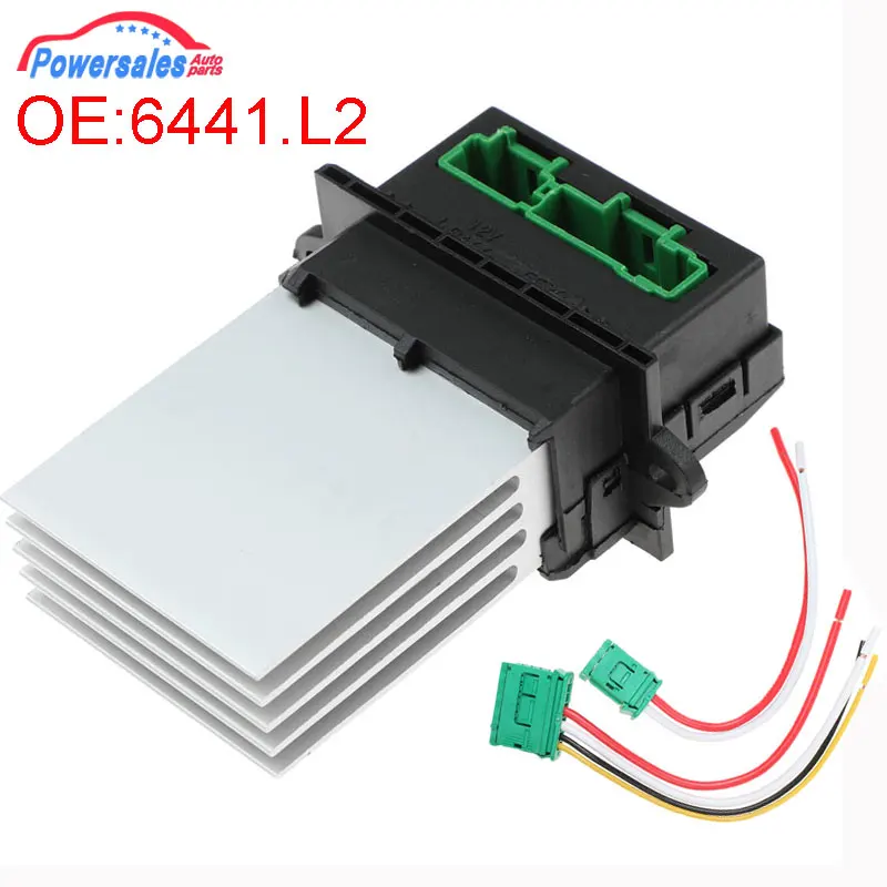 New Air Conditioning Blower Resistor+Connector/Wire For Citroen Renault Megane Scenic Clio 6441L2 7701048390 6441.L2