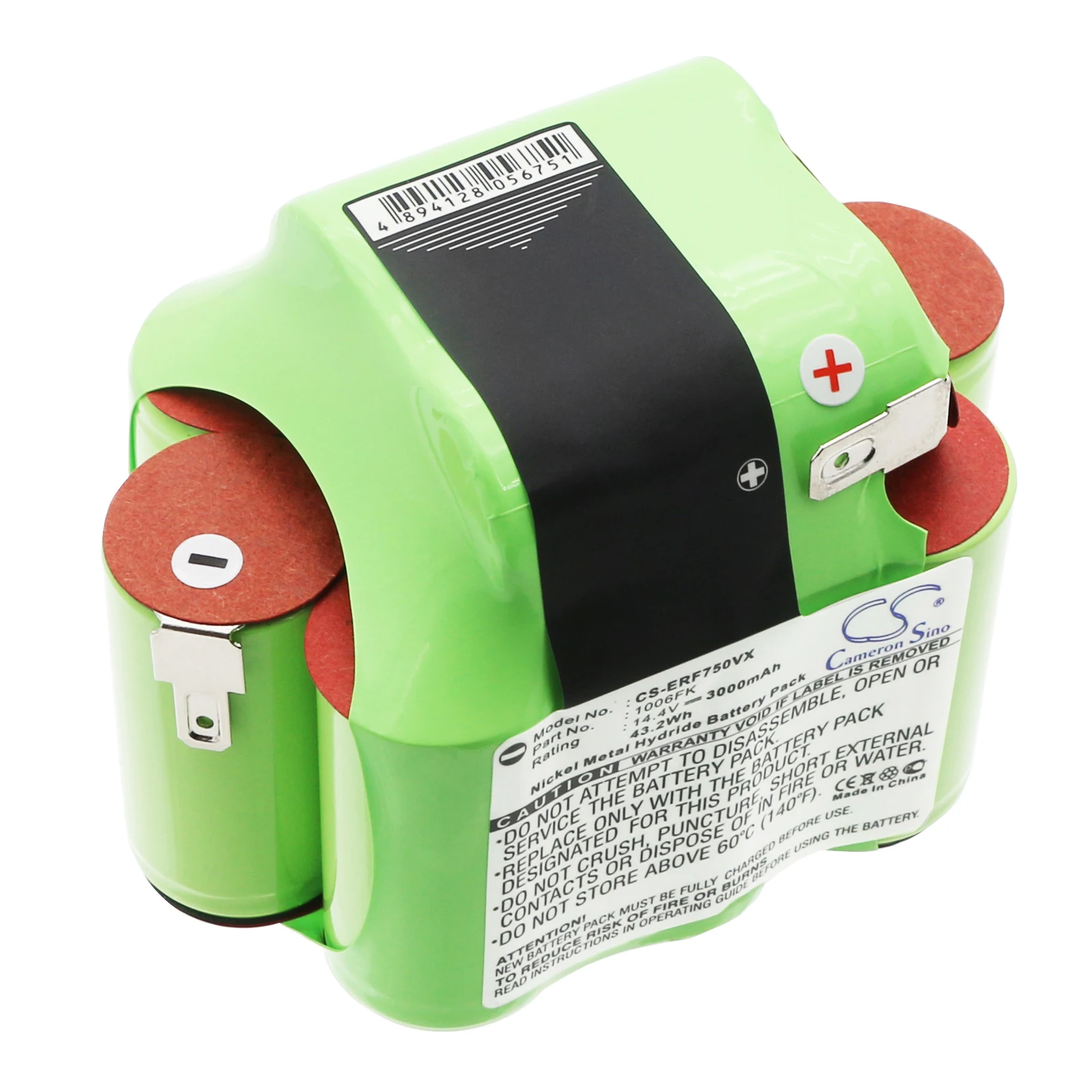 بطارية مكنسة كهربائية 14.4 فولت 3000 مللي أمبير في الساعة 1006FK XBP746 لـ Euro Pro/Shark EP750، EP750 100350 + أداة #2