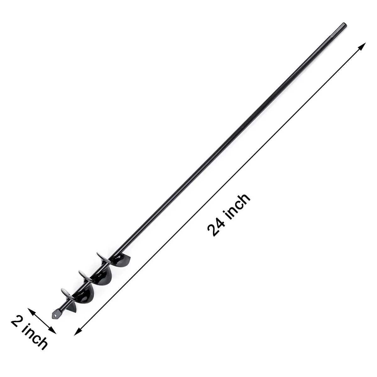 Imagem -03 - Jardim Auger Hole Digger Ferramenta Máquina de Plantação Broca Borer Cerca Post Post Post Hole Digger 60x5cm 1pc