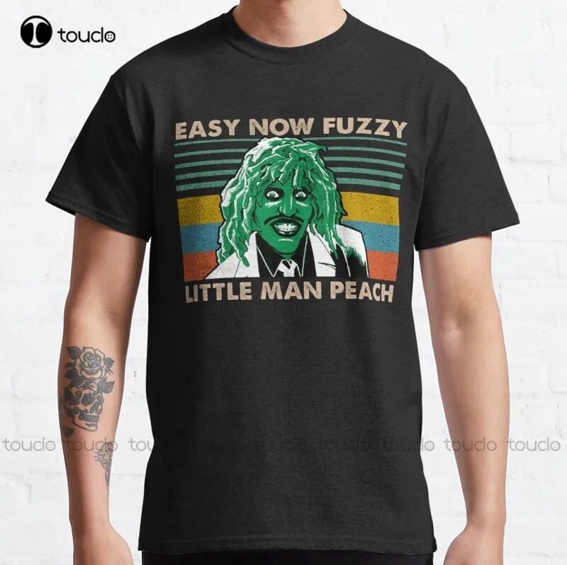 Easy Now Fuzzy Little Man Peach Halloween Halloween Day Thanksgiving Christmas Day Classic T-Shirt Boy Shirts Cotton Tee Shirts