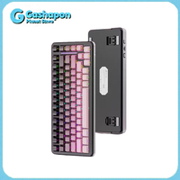 Attack Shark M86 82 Keys Mechanical Keyboard Bluetooth 24G Wired Triple Mode Hot Swappable with Side RGB for PC Mac